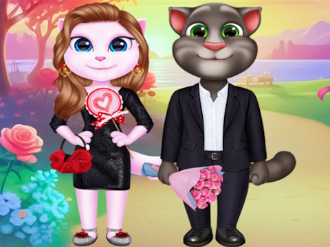 Permainan Pasangan kucing valentine yang indah  talian