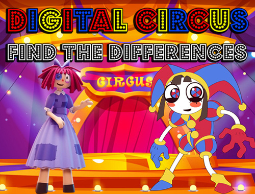 Permainan Circus Digital Cari perbezaannya  talian