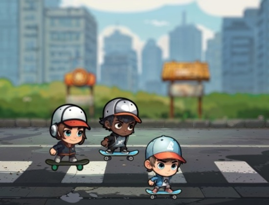 Permainan Pencarian Skater  talian