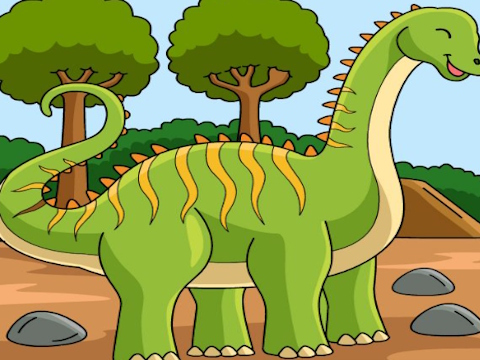 Permainan Dinosaur melihat perbezaannya  talian