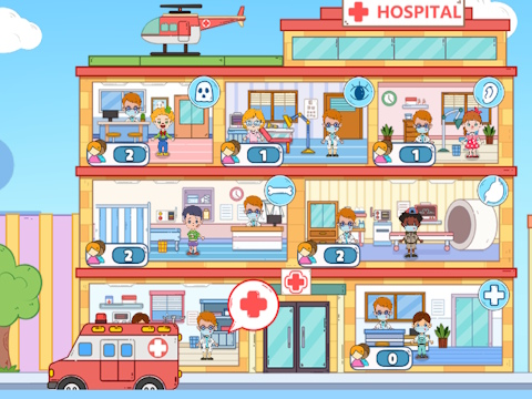 Permainan Toca avatar: hospital saya  talian