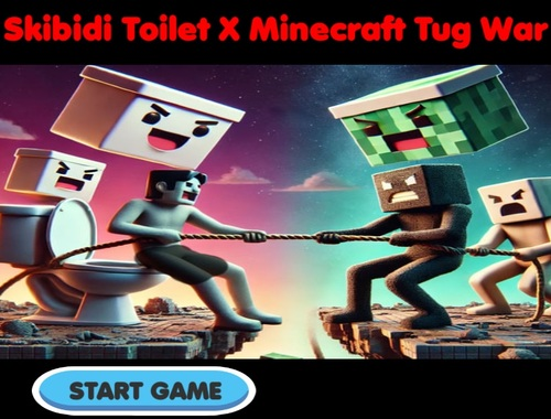 Permainan Skibidi Toilet X Minecraft Tug War talian