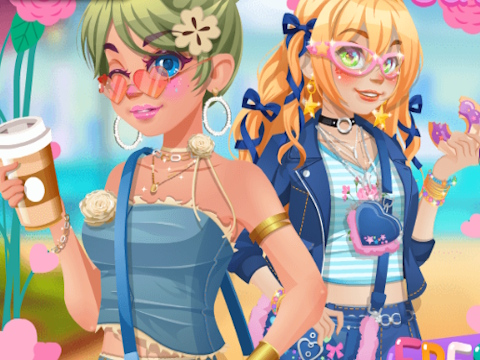 Permainan Girly dalam denim  talian
