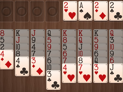 Permainan Wood Freecell talian
