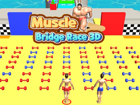 Permainan Perlumbaan Jambatan Muscle 3D  talian