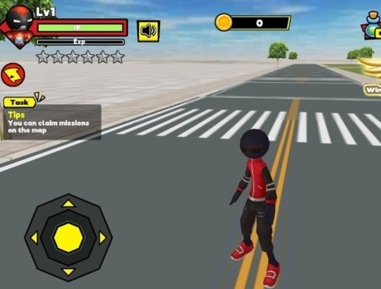 Permainan Stick Rope Hero talian