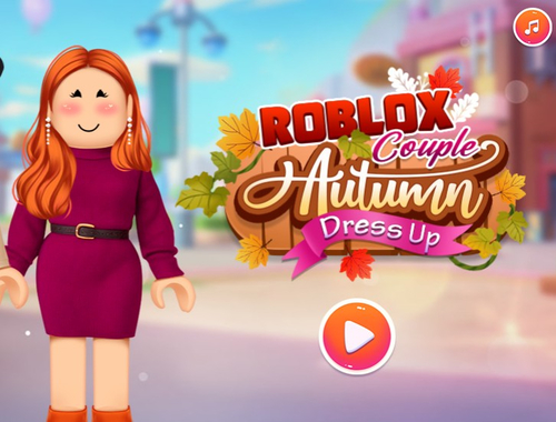 Permainan Pasangan roblox musim luruh berpakaian  talian