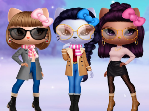 Permainan Kitty Squad Winter Dress Up talian
