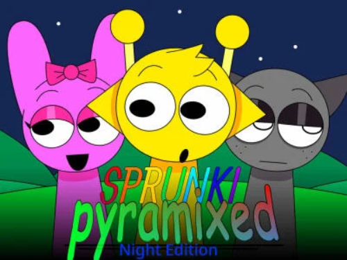 Permainan Sprunki Pyramixed: Edisi Malam  talian