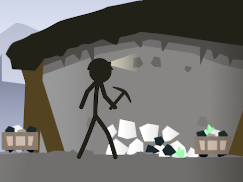Permainan Simulator perlombongan Stickman  talian