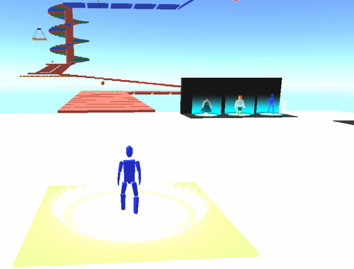 Permainan Mudah Obby parkour  talian