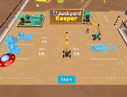 Permainan Penjaga gol junkyard  talian