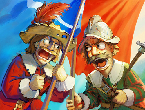 Permainan Musketeers Gunpowder vs Steel talian