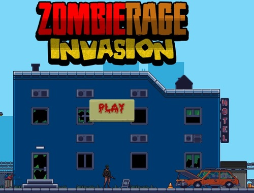 Permainan Pencerobohan Zombie Rage  talian