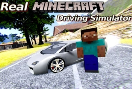 Permainan Simulator memandu minecraft sebenar  talian