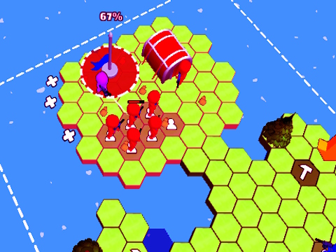 Permainan Jubin Hex World: Merah vs Blue  talian