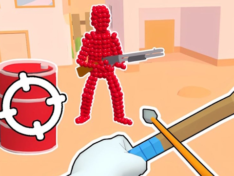 Permainan Stickman Archer: Anak panah menembak di merah  talian