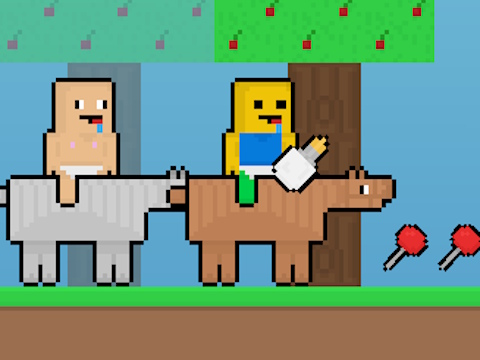 Permainan Baby Noob vs Baby Obby Horse talian