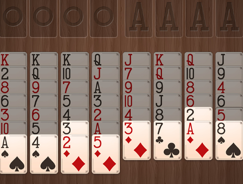 Permainan Freecell solitaire percuma  talian