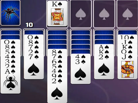 Permainan Spades Spider Solitaire talian
