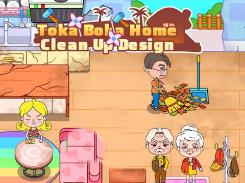 Permainan Toka Boka Home Clean Up Design talian