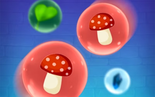 Permainan Bubble menggabungkan  talian