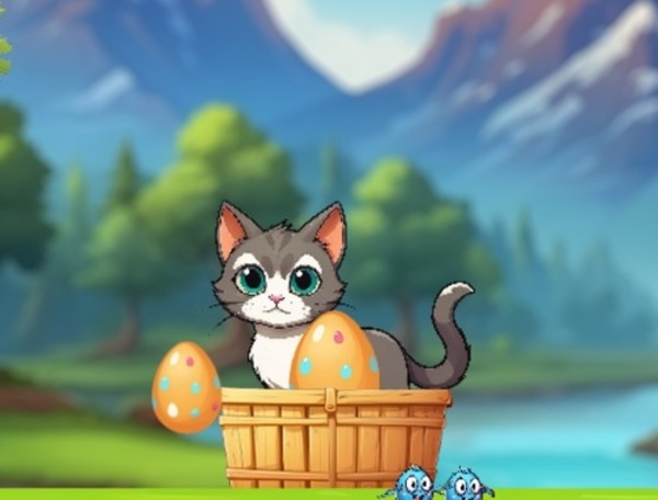 Permainan Pengembaraan Kitty Hungry  talian