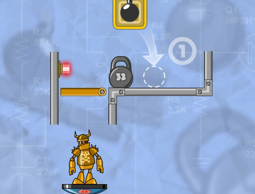 Permainan Kemalangan robot!  talian