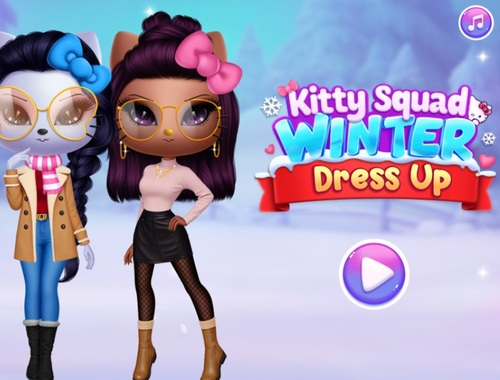 Permainan Kitty Squad Winter Dress Up  talian