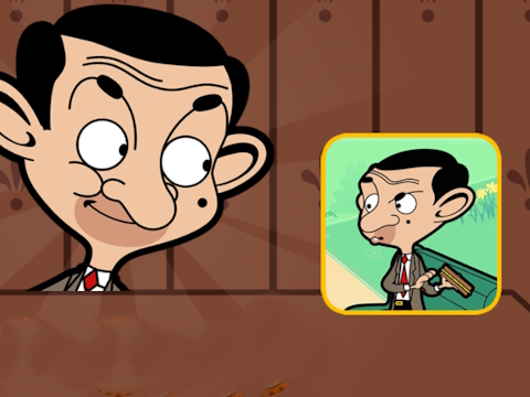 Permainan Mr Bean menyelesaikan teka -teki  talian