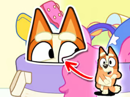 Permainan Teka -teki Jigsaw: Bluey Hide & Seek  talian