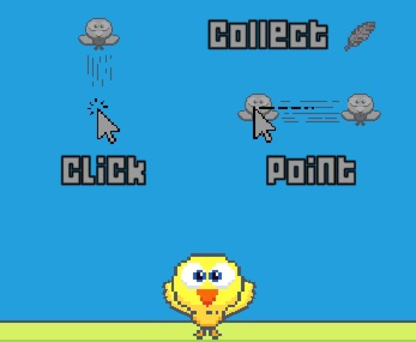 Permainan Duckyfly pergi!  talian