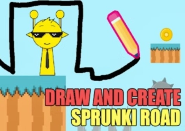 Permainan Lukis dan buat Sprunki Road  talian