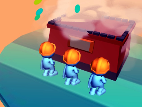 Permainan Brick Rush 3d  talian
