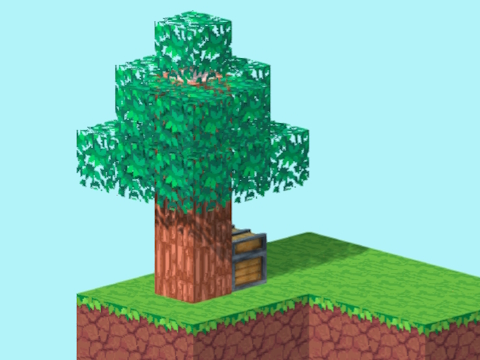 Permainan SkyBlock 3D: Survival  talian