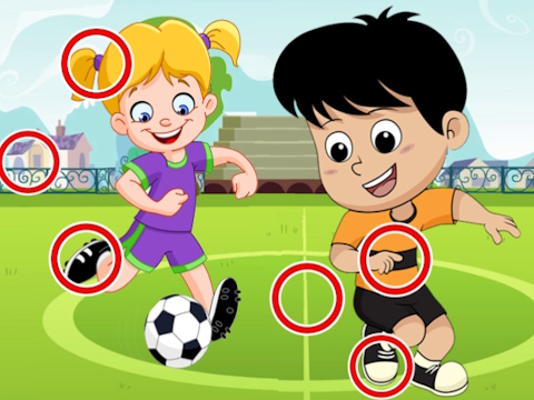 Permainan Perbezaan bola sepak  talian