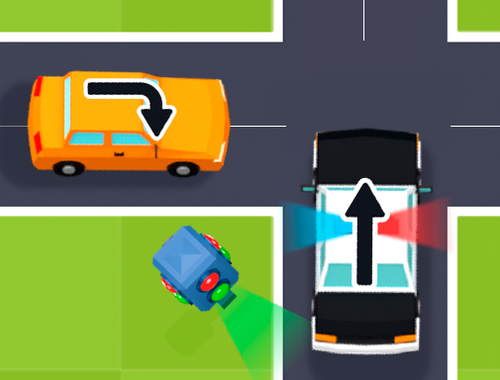 Permainan Teka -teki ketuk trafik  talian