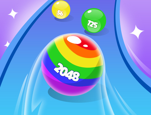 Permainan 2048 menjalankan bola cantik  talian