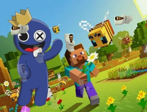 Permainan Rainbow Friends Minecraft Skibidi Tersembunyi  talian