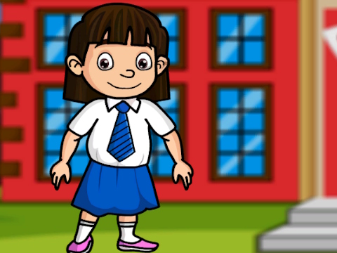 Permainan Menyelamatkan gadis kecil itu dari sekolah  talian