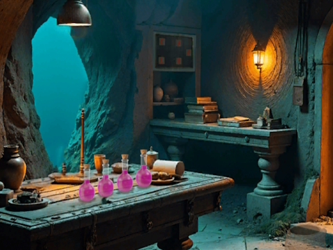 Permainan Escape Sorceress Underwater  talian