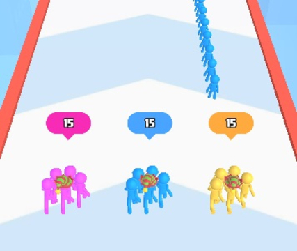 Permainan Count Master Match Warna Run  talian