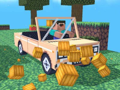 Permainan Noob: Obby di dalam kereta  talian