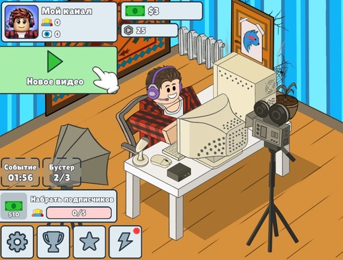 Permainan Simulator Influencer Idle  talian