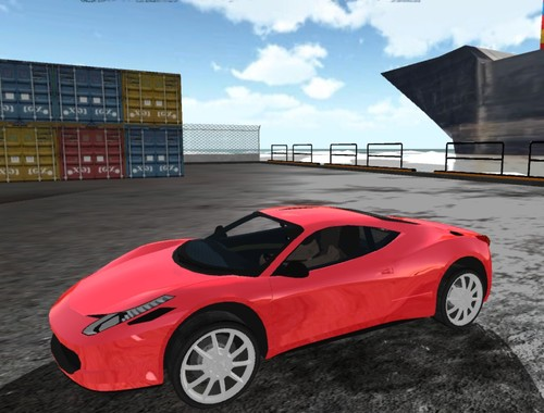 Permainan Simulator tempat letak kereta GT Burnout  talian