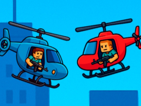 Permainan Battle Helicopter Steve 2 Player  talian