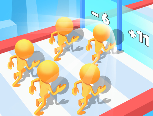 Permainan Count Master Match Warna Run  talian