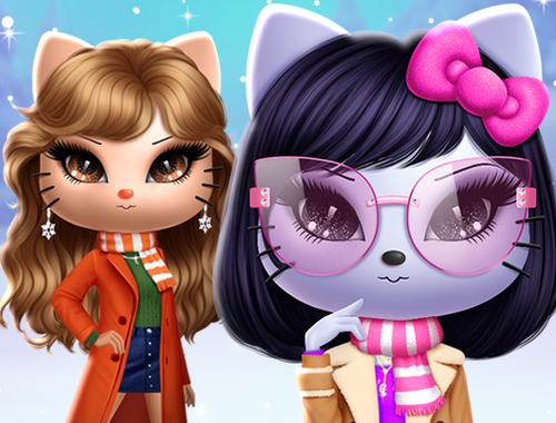 Permainan Kitty Squad Winter Dress Up  talian