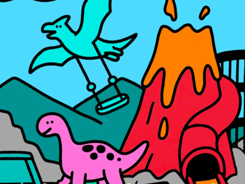 Permainan Warna oleh Code Dino Park  talian