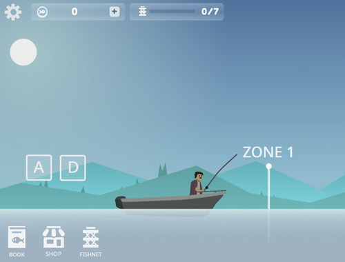 Permainan Simulator memancing  talian